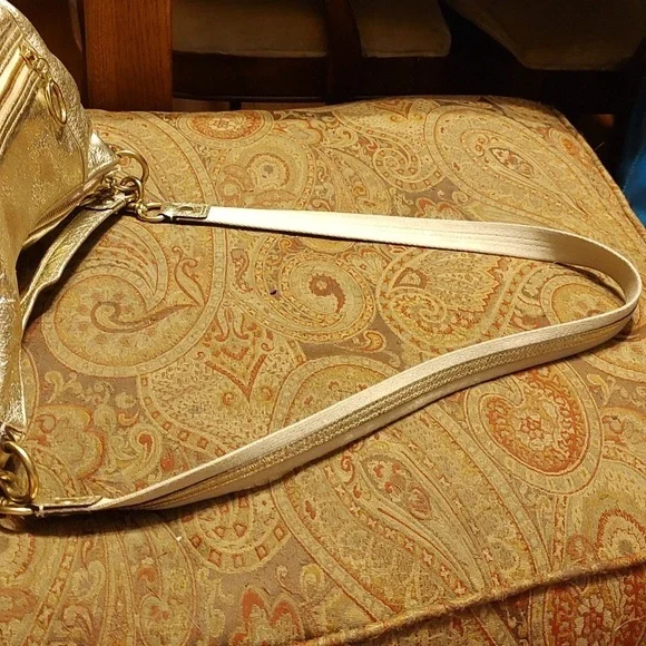 Coach Poppy Jazzy Rare gold Crossbody Bag 20384E Great Condition - Picture 10 of 16